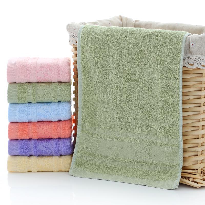 Bamboo Fiber Face Towel Household Bathing Towels Rectangle Good Absorption Soft Towels for Home Bathroom