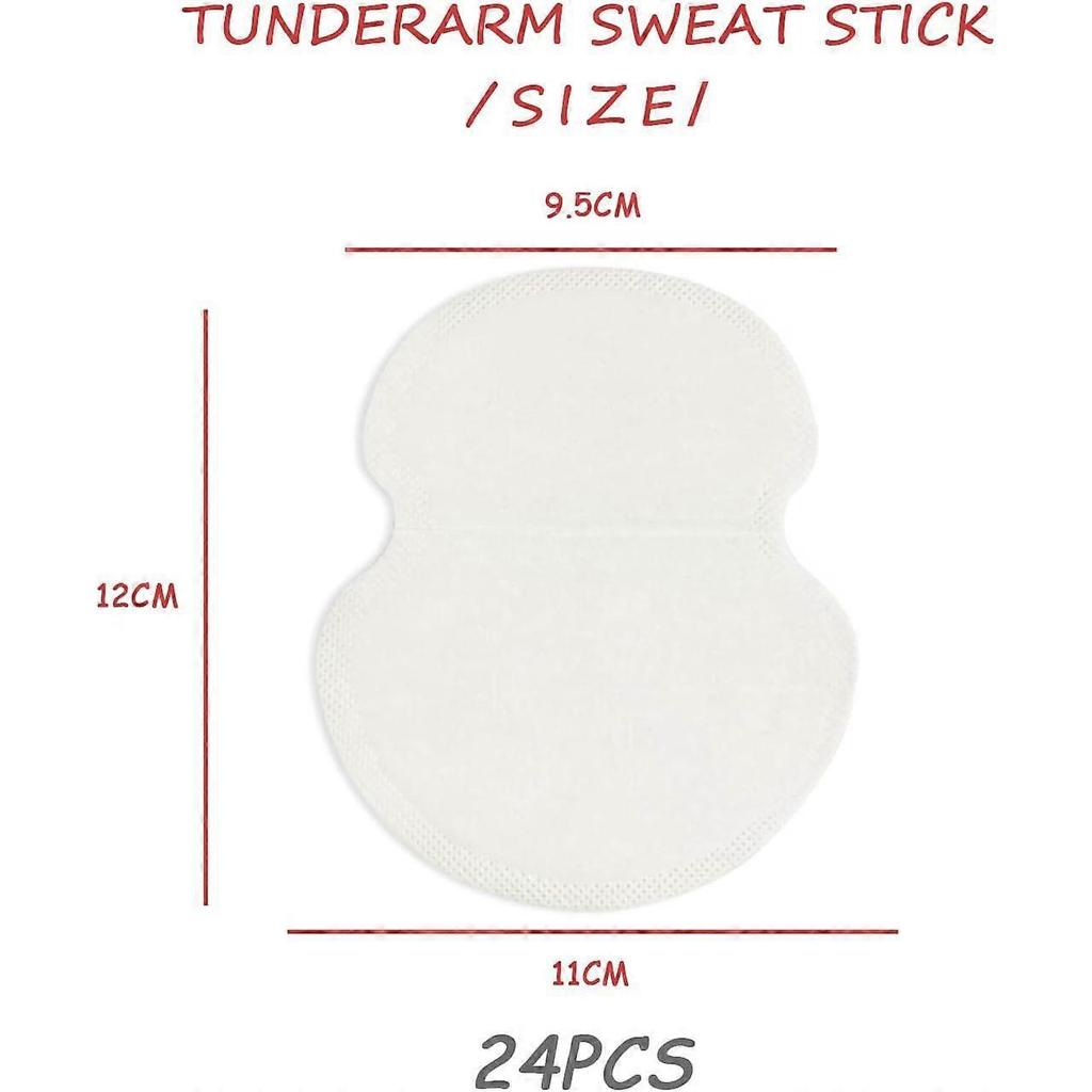 24 Underarm Antiperspirant Patches, Ultra Thin Comfortable Sweat Absorbing Deodorant, Unisex (Skin Tone)