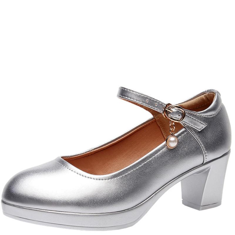 Женские туфли на высоком каблуке с каблуком и платформой Туфли Мэри Джейн Женские туфли-лодочки Офисная рабочая обувь Женские свадебные туфли 32-43