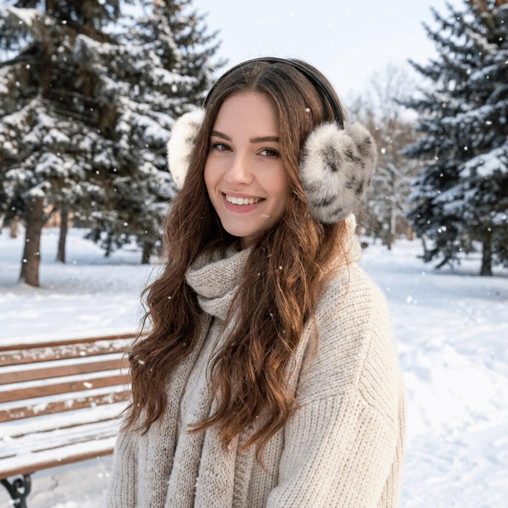Solid Color Winter Earmuffs Ear Cap Ear Mask Cute Faux Fur Plush Earmuffs Men