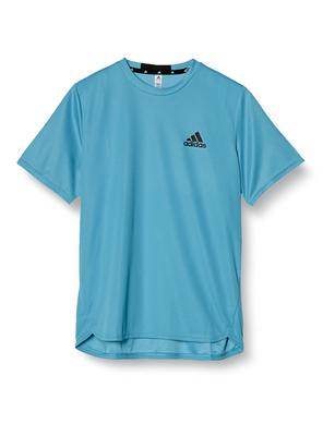 Мужская футболка Adidas с коротким рукавом, размер 2XO, D2M, Б/У, Синий/Черный (IC7270),