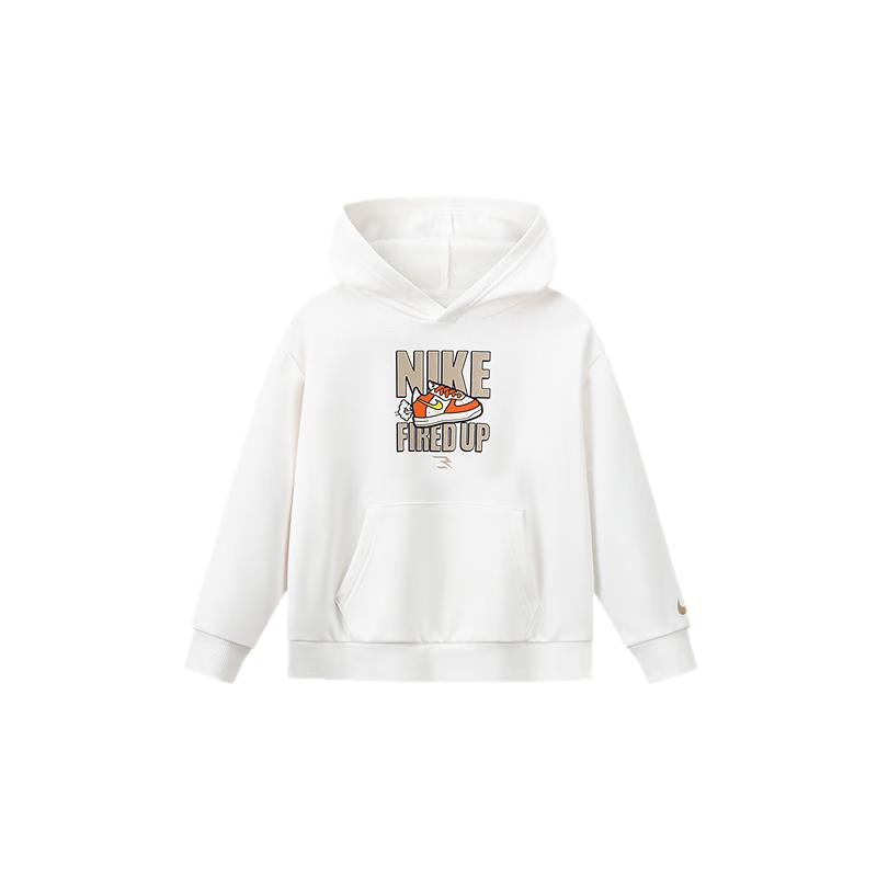 Nike Флисовая толстовка с капюшоном и логотипом 3BRAND для детей, с цветовыми блоками