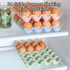 Ящик для хранения яиц, штабелируемый для хранения, хорошо защищает, прочный, 24 сетки, кухонный холодильник, органайзер для яиц, коробка, бытовые принадлежности