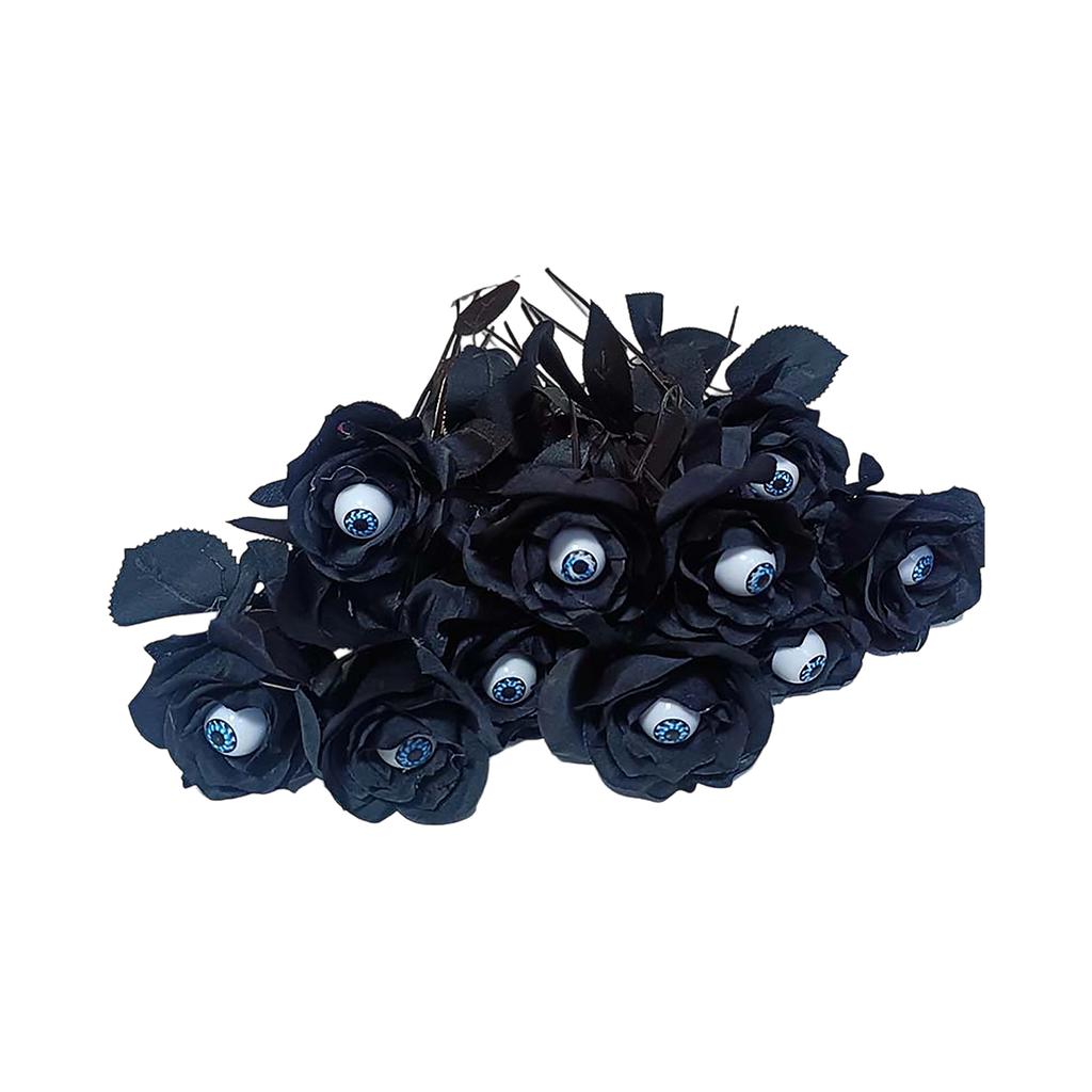 Feltree Хэллоуин Украшения 10 штук Искусственная роза с глазными яблоками