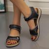 Women's Shoes Summer Casual Comfortable Flat Bottom Fish Mouth Hollow Velcro Women's Sandals Beach Sandals