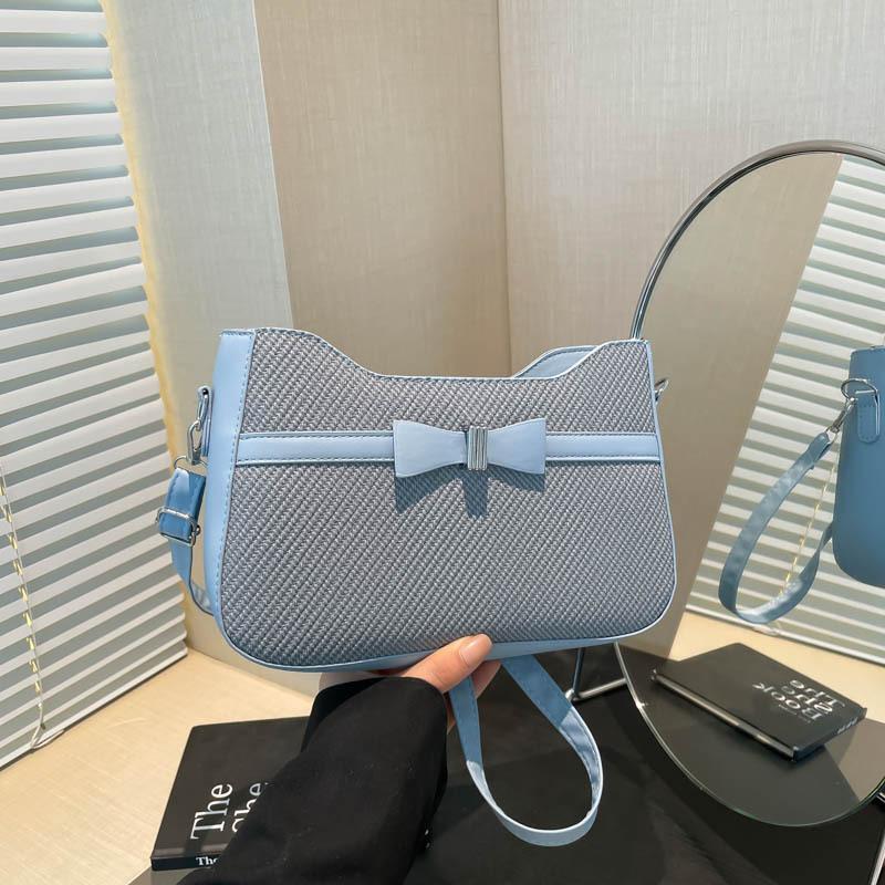 Новая красивая сумка новый тренд простая и универсальная сумка-мессенджер через плечо для поездок на работу текстурная сумка под мышкой женская сумка