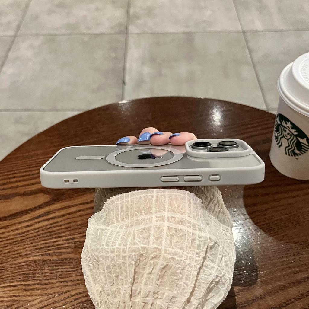 Роскошный противоударный чехол Magsafe для беспроводной зарядки для iPhone 16 15 14 Plus 13 12 Mini 11 Pro XR XS Max Прозрачный магнитный бампер