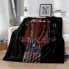 Одеяло BCrich с логотипом гитары, одеяло с фланцем, мягкое и удобное одеяло, теплое одеяло, одеяла для кровати, подарок на день рождения