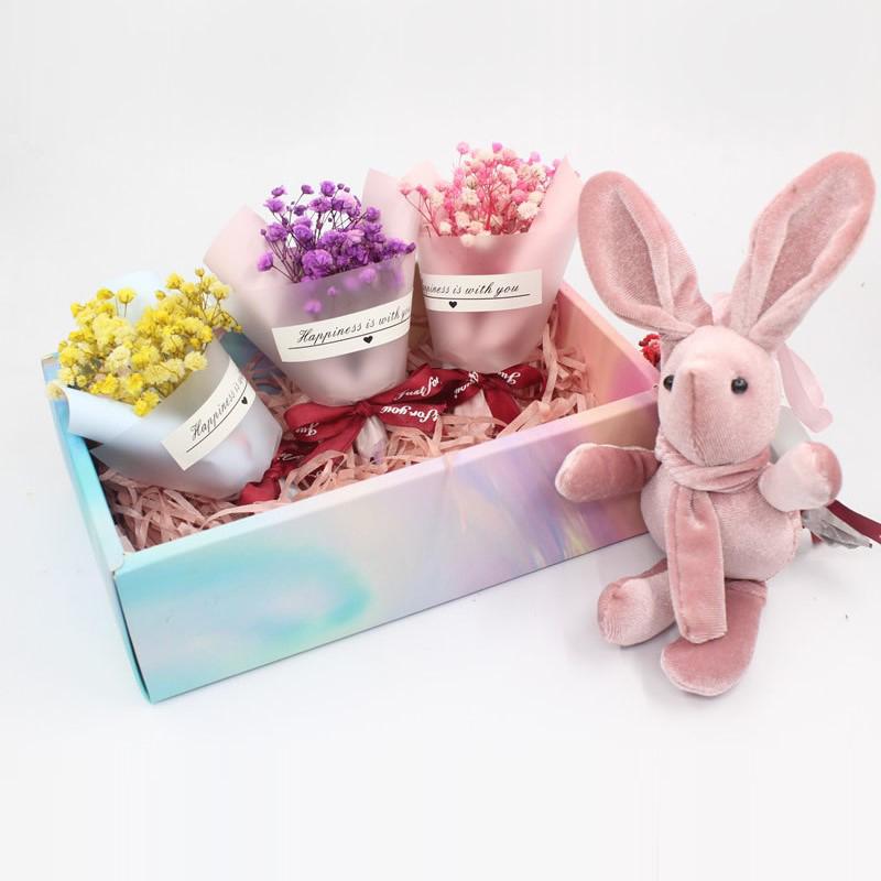 Букет из мини натуральных сухоцветов Baby's Breath Fresh Preserved Bouquet Decor