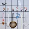 Wall Mounted Hooks for Shopping Bags Chef Style Sticky Hook, Resin Kitchen Organizer, Adhesive Decorative Hook Spatulas Rags And Aprons Nail