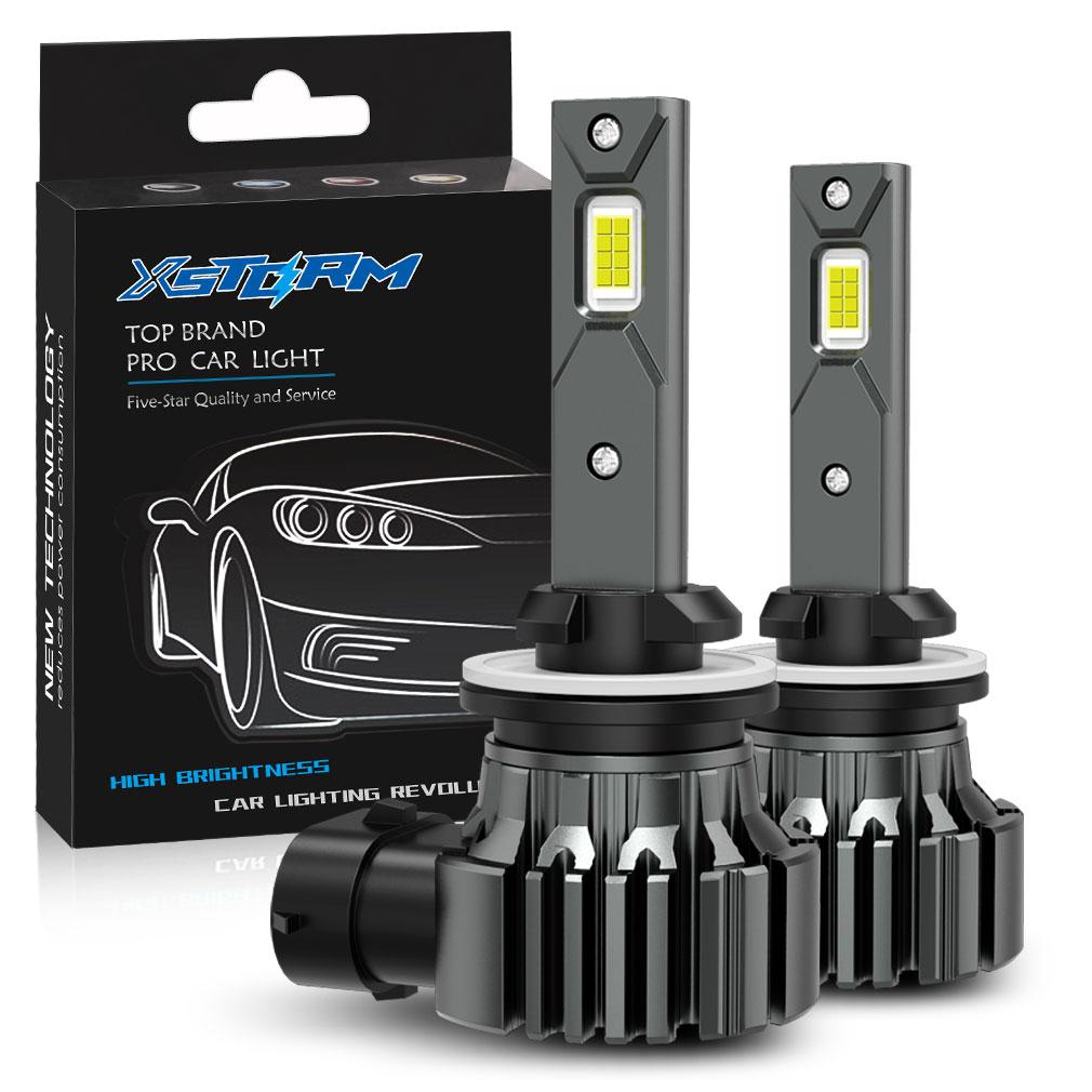 2Pcs 20000LM H8 H11 LED Fog Bulbs 9005 HB3 9006 HB4 H16 JP Fog Light Canbus Fanless Mini 880 881 White 6500K CSP for Car Auto DRL Driving Lamp