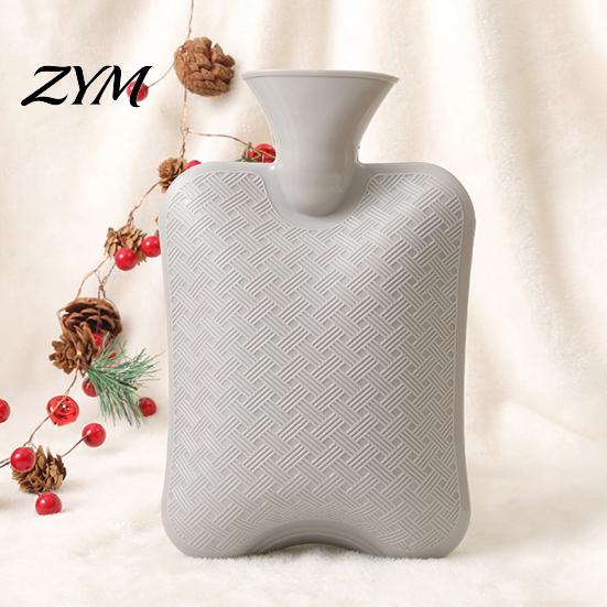 Xmas Hot Water Bottle 500/1000/2000ML Christmas Bottle, PVC Bag with Plush Cover, Long Lasting Heat Retention, Winter Warm for Hands & Feet Cover