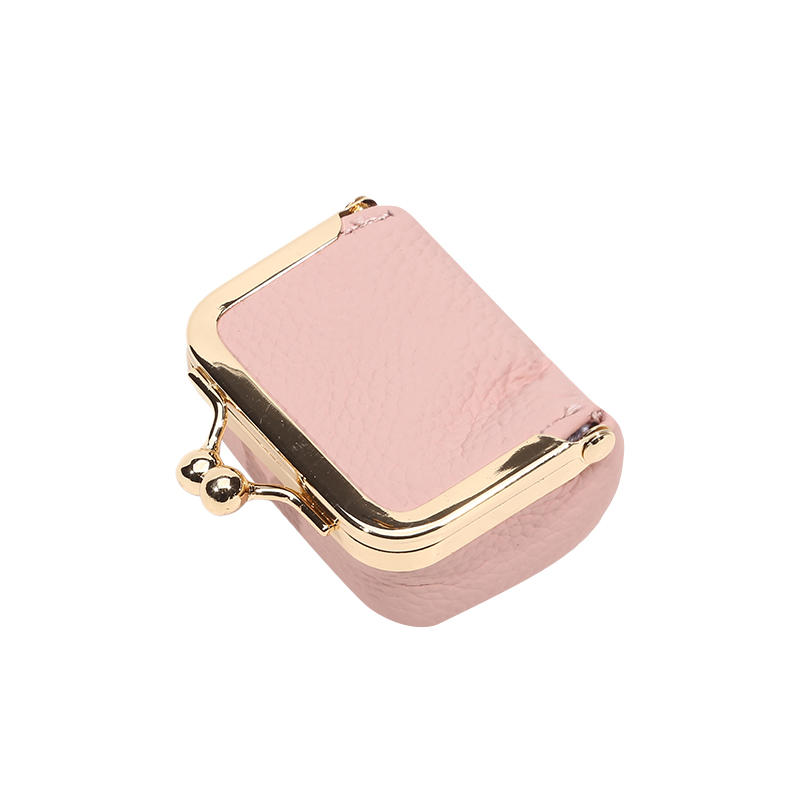 Портативная кожаная мини-шкатулка для драгоценностей, винтажный мини-кошелек для монет, футляр для ювелирных изделий с замком-поцелуем, футляр для наушников и кольца