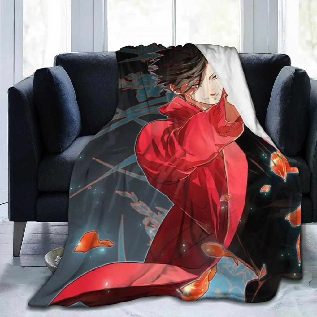 Super Soft Light Weight Throw Blanket Tetsuro Kuroo Haikyuu Summer Quilt for Bed Couch Sofa