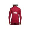 Nike Striped Half-Zip Long Sleeve VaporKnit Barcelona Player Version Jersey Men Tops Red CD5968-621