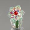 Round Base Crystal Flower Figurine Handmade Glass Flower Statue Crystal Sunflower Collectible  Wife