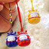 Colorful Dragon Head Hat Water Sound Bell Keychain Delightful Charm For Key Accessories