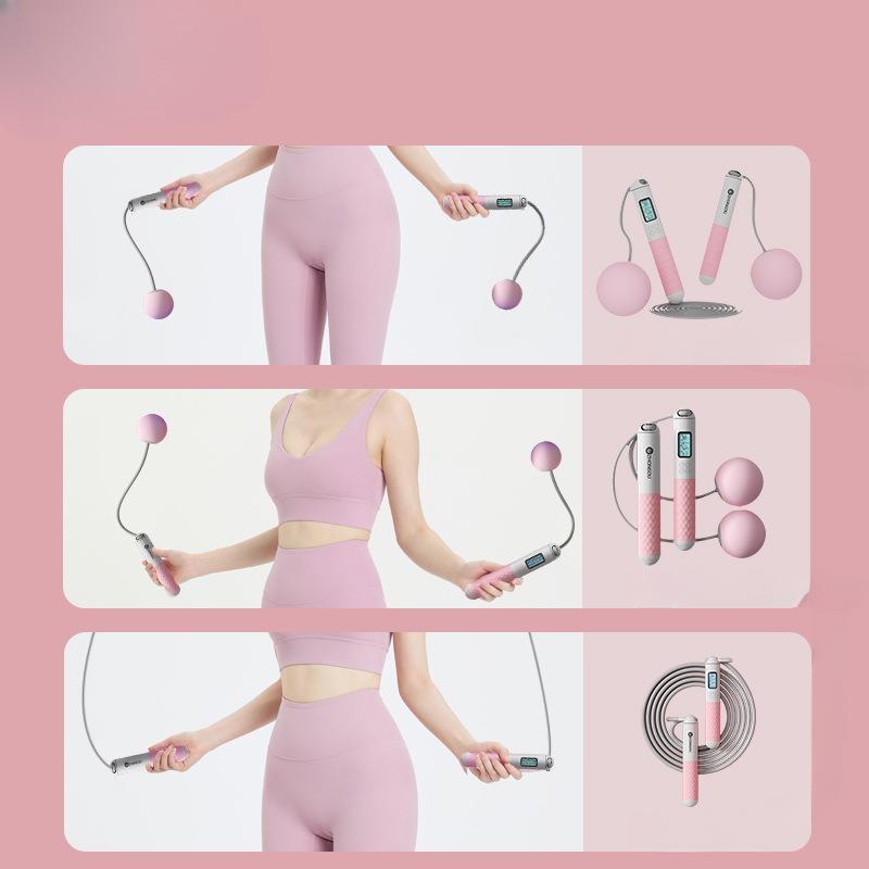 Китайско-европейская беспроводная скакалка для фитнеса, упражнений для похудения, электронный счет, женский сжигатель жира, для взрослых, без веса, R5, счетная скакалка