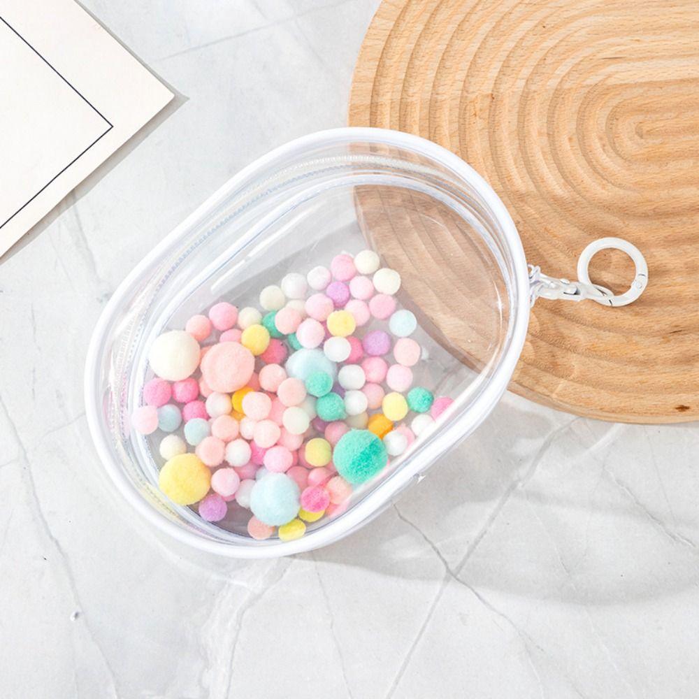 PVC Cotton Doll Display Bag with Keychain Cotton Doll Storage Bag Outdoor