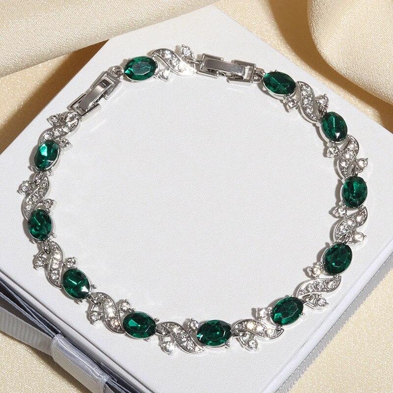 Сверкающий браслет-цепочка со стразами для женщин и девочек, элегантный модный вечерние, свадебные, помолвочные украшения, подарок на годовщину