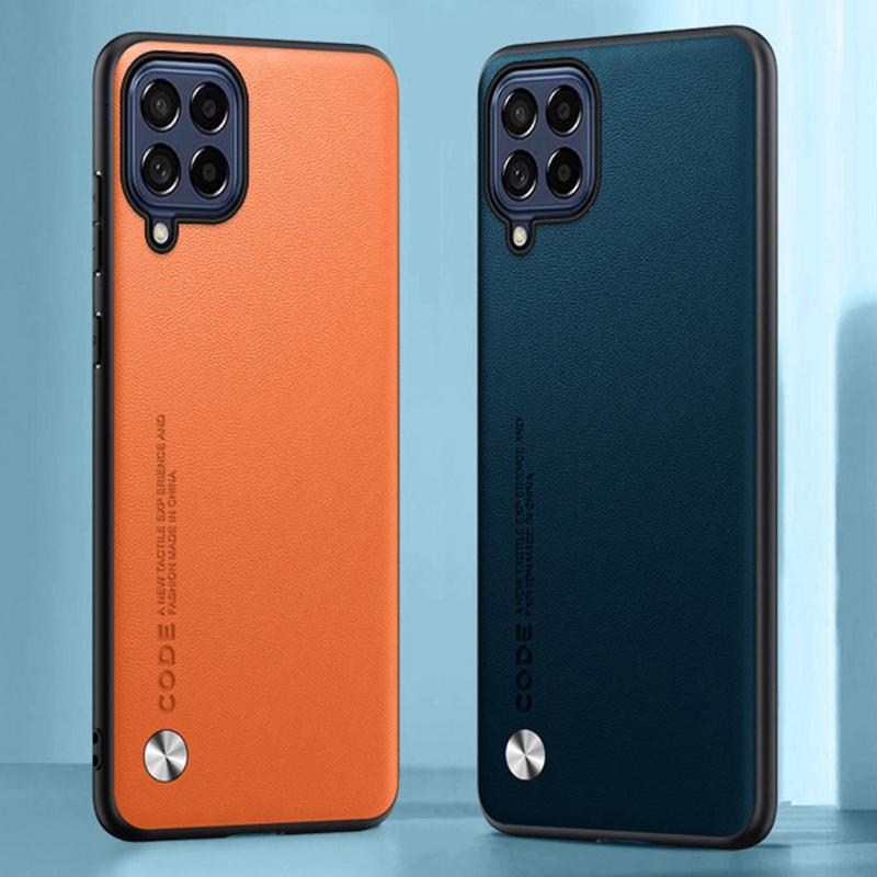 Роскошный кожаный чехол для Samsung Galaxy M53 5G задняя крышка матовый силиконовый противоударный защитный чехол для телефона Samsung M53 Coque