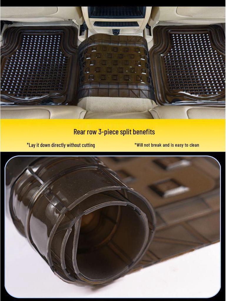 Экологичный Прозрачный Нескользящий Водонепроницаемый Коврик для Пола Автомобиля