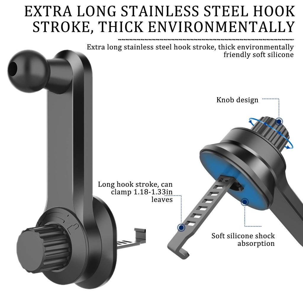 Universal 17mm Ball Head Car Air Vent Mount Clip Adapter Phone Holder for Car Charger Magnetic Support Car Gravity Bracket Stand