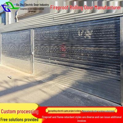 Противопожарная рулонная дверь из нержавеющей стали с дистанционным управлением для гостиниц и подземных гаражей
