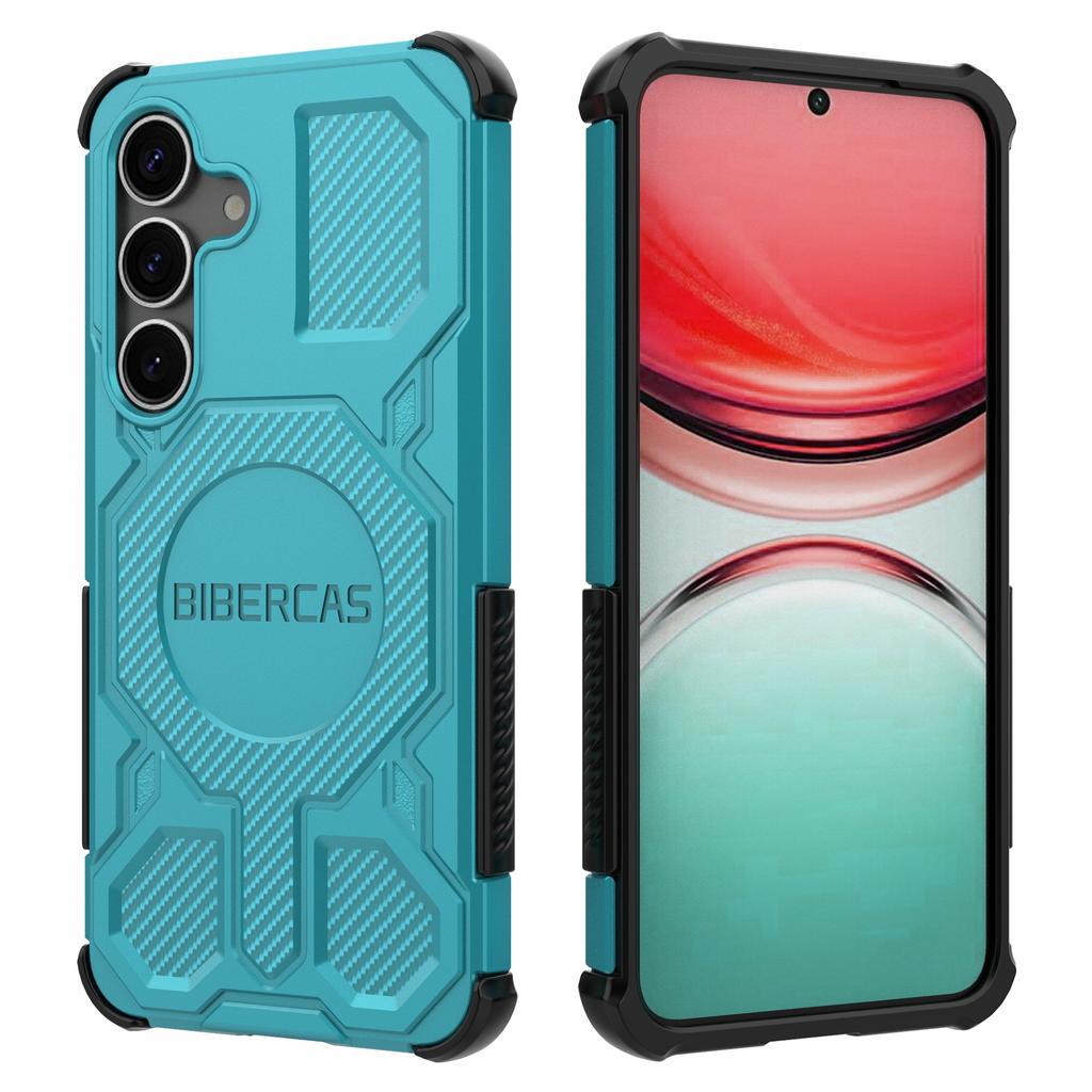 BIBERCAS J-16 Series For Samsung Galaxy S25+ Case Compatible with MagSafe Anti Drop TPU+PC Phone Cover