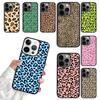 Модный Чехол для Телефона с Рисунком Тигра и Леопарда Для iPhone 17 Air 14 13 12 16Pro Max 15 Plus Max Чехол-Оболочка coque
