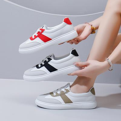 2025 летние маленькие белые туфли, новая корейская версия, женские студенческие туфли на платформе, увеличивающие рост, спортивная обувь для скейтбординга, повседневная обувь для женщин 2073