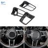 Салон автомобиля чехол на руль из углеродного волокна для Porsche Panamera Macan 2014-Cayenne 2015-718 911 918