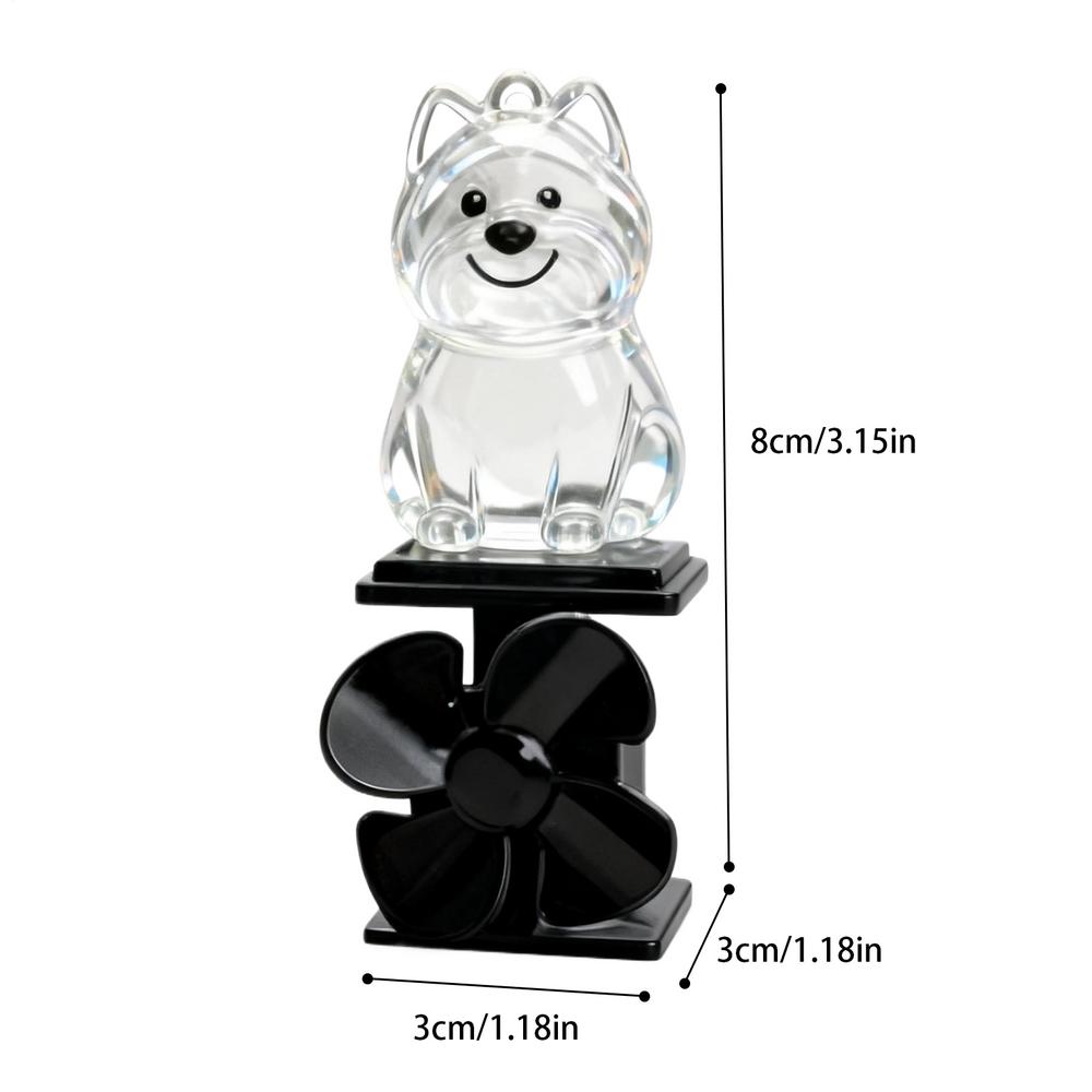 Статуэтка собаки, мотоциклетный светящийся декор, фигурка животного с ветряным приводом для руля мотоцикла, для езды на велосипеде на открытом воздухе ночью