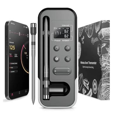 2025 Новый Умный Bluetooth Термометр для Барбекю - Беспроводной Термометр для Мяса для Кухонного Приготовления, Мониторинг Температуры Пищи