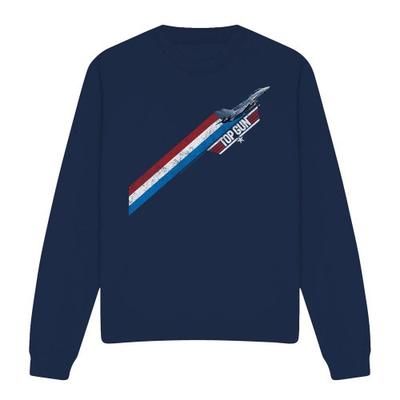 Top Gun Унисекс взрослая толстовка в полоску