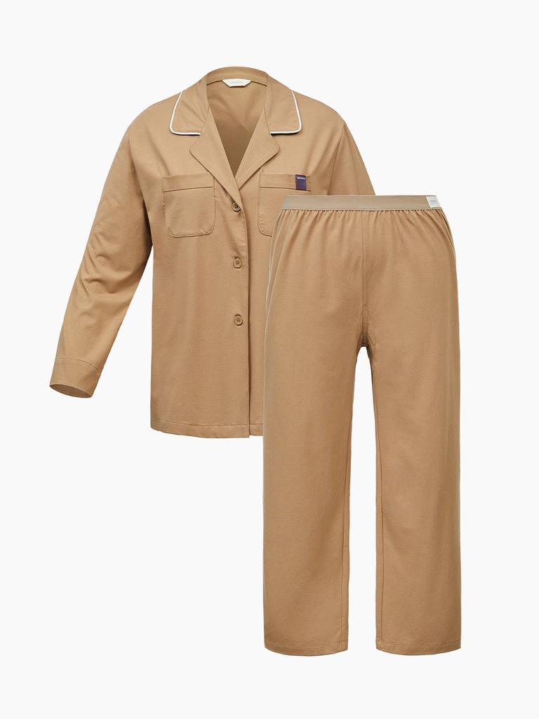 Классический пижамный комплект из хлопка для переноски (4 ЦВЕТА)