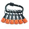 6Pcs Bit Holder Key Chain 1/4inch Portable Drill Holder Carabiner Hook Hex Shank Bit Holsters Quick Changing Bit Holder