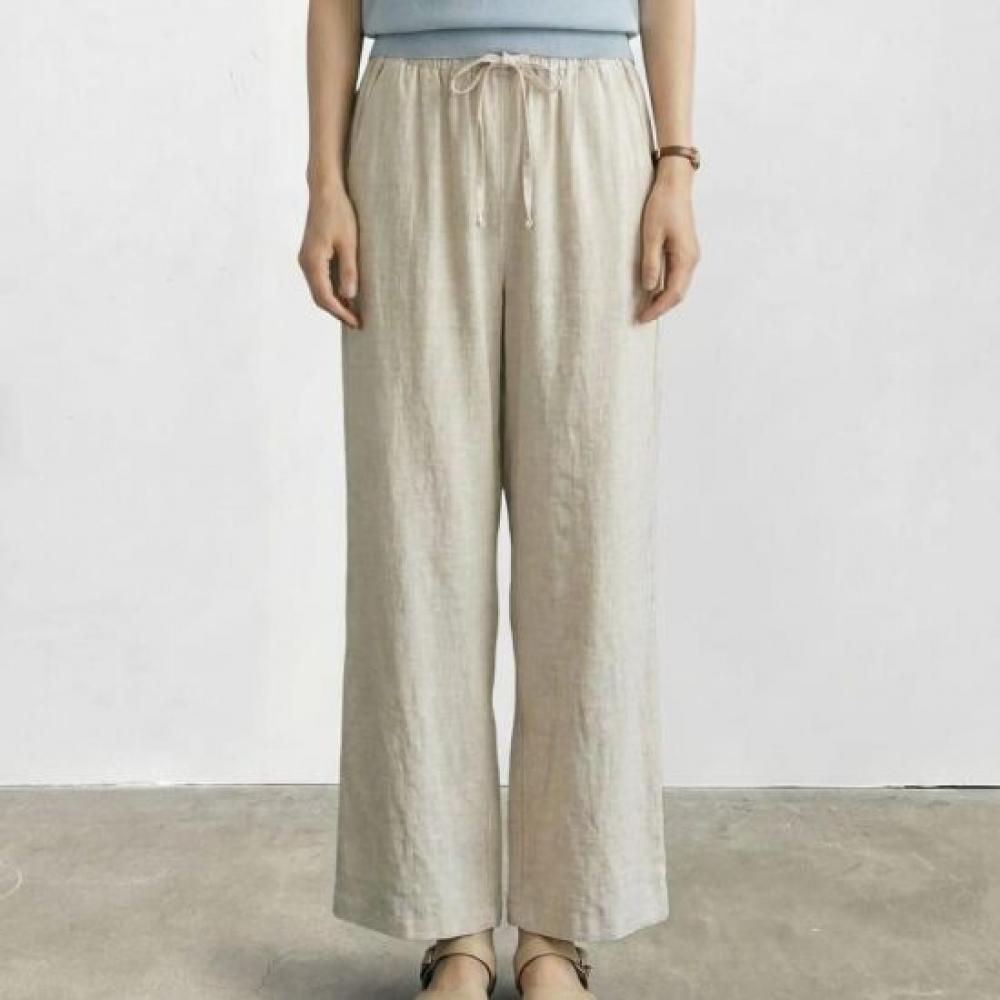 Haven Linen Daily Banding Wide Pants