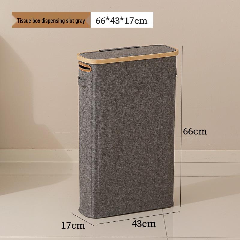 Складная водонепроницаемая корзина для хранения туалетной бумаги для ванной с крышкой