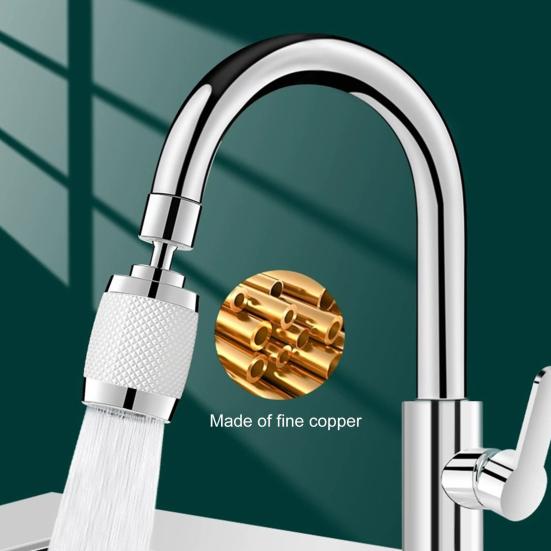 Удлинитель для смесителя с поворотом на 360 градусов и регулируемыми режимами потока воды. Брызгозащищенный кухонный смеситель.