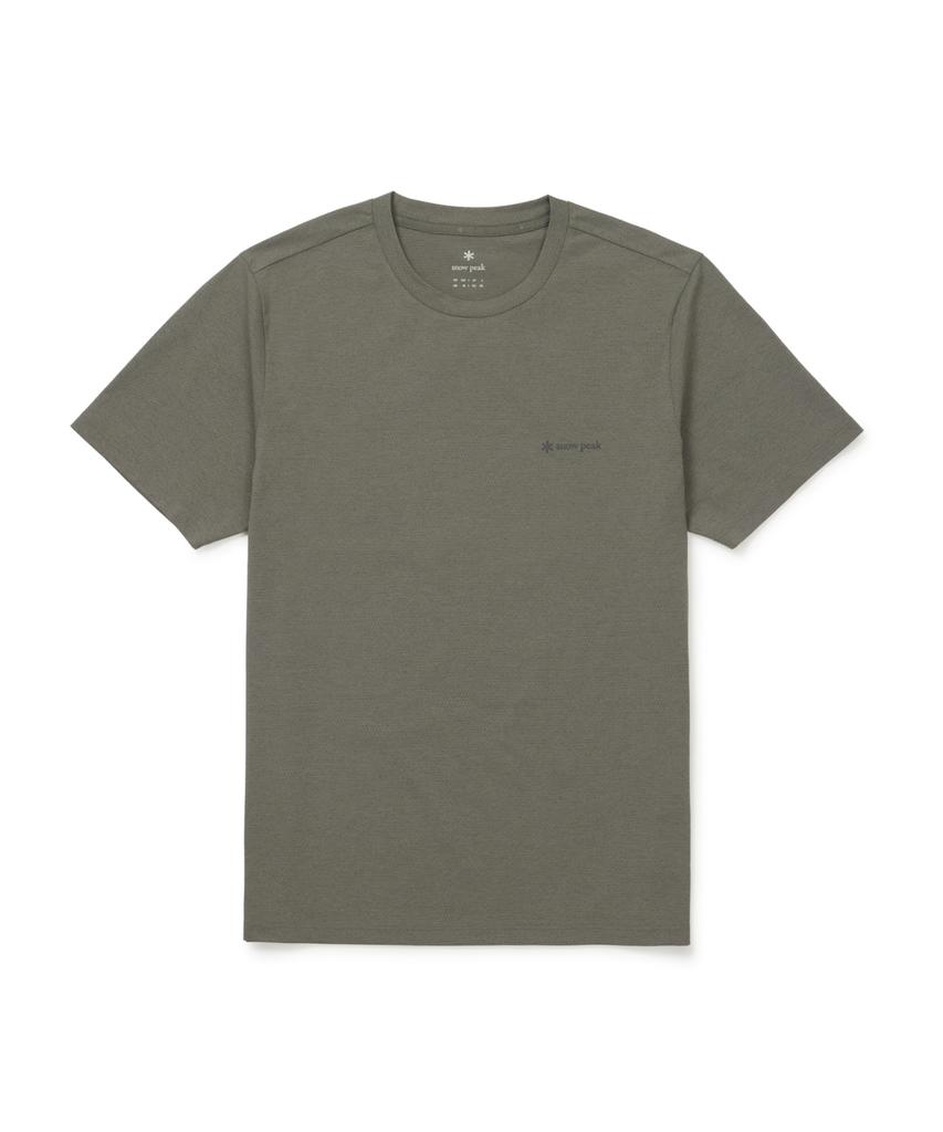 SNOWPEAK APPAREL Quick-Dry Airhole Basic Short Sleeve T-Shirt (S26Mmtts58) Khaki