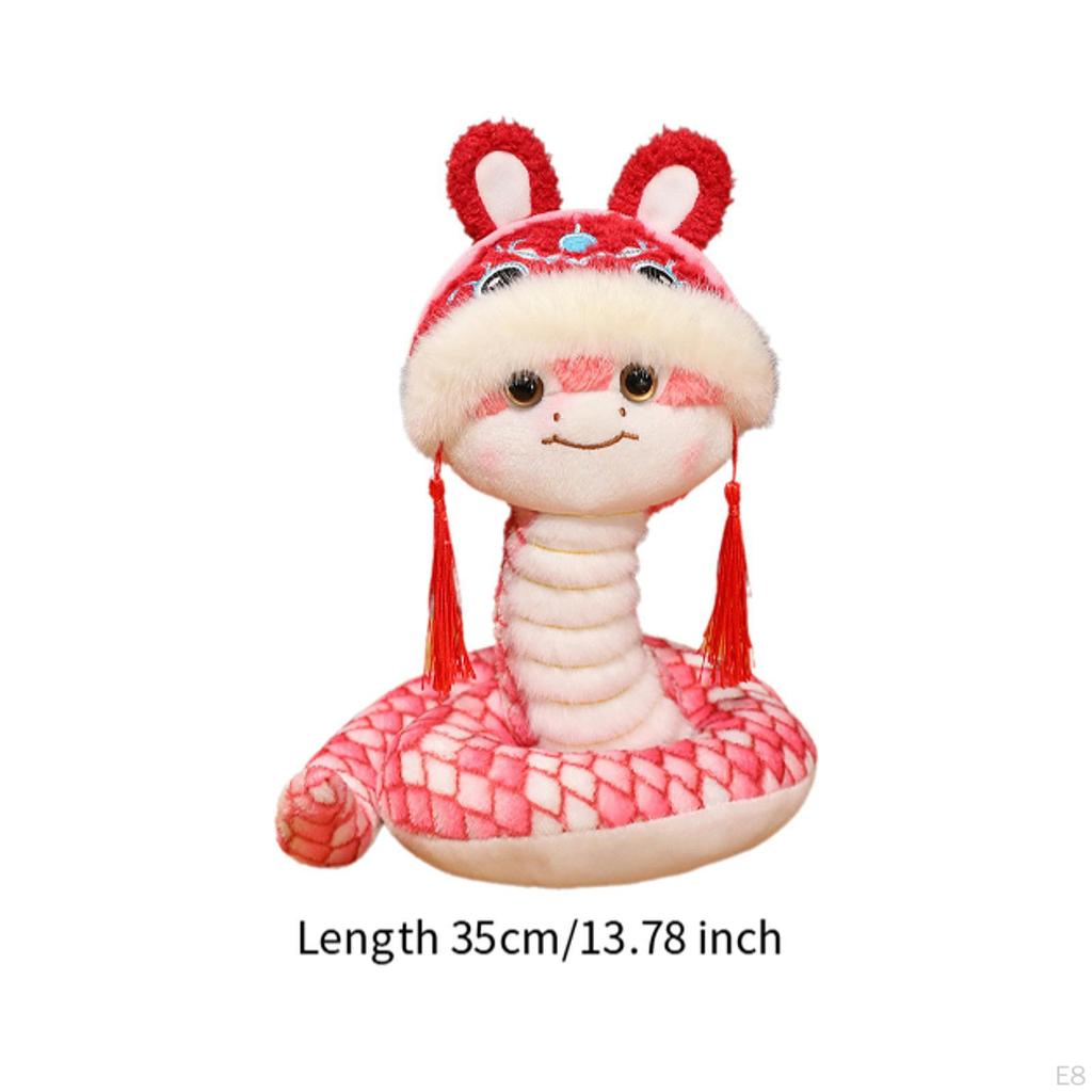 Snake Plush Toy for Chinese Year Collectible Figurine Kids