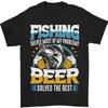 Fishing Beer Funny Fisherman Alcohol Unisex T-shirt