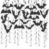 30PCS Glittering Bats Swirls Ceiling Ornament Wall Hanging Swirls Ceiling Hanging Decorations for Birthday Festival