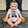 Daddy's Little Gamer Print Newborn Baby Funny Romper Jumpsuit Bodysuit