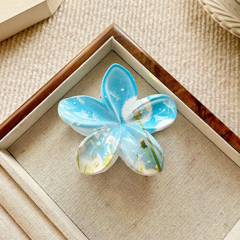 Заколка для волос с градиентным узором Plumeria 1 шт.