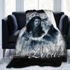 Twilight Saga Jacob Wolf Moon Loca Velvet Throw Fashion Blankets Retro Movie for Home Knitted Fashion Blanket Car Lightweight Portable Quilt