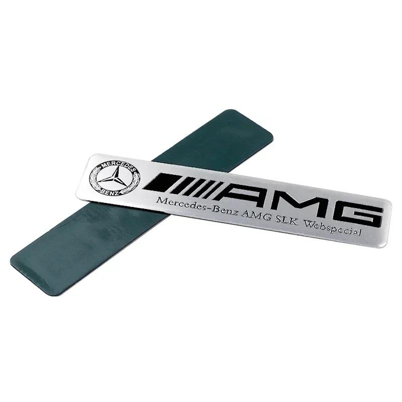 AAVS1 3D Aluminum Car Body Trunk Decor Sticker Auto Refit Accessorie For Mercedes Benz AMG A B G S Class W211 W124 W128 W140 W168 W176