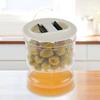 Convenient Durable Fashion Attractive Leak-proof Hourglass Pickle Organizer Jar