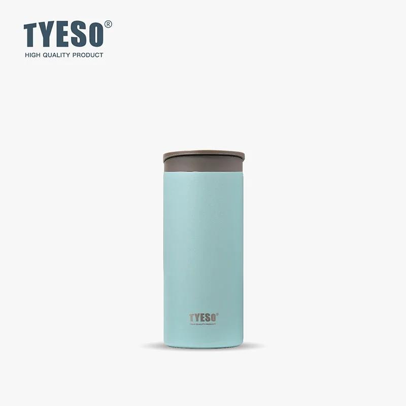 Tyeso 360ml Vacuum Flasks Insulated Travel Mug Stainless Steel Leak-Proof Direct Drink Water Bottle for Car Coffee Cup